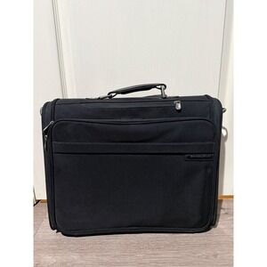 Briggs & Riley Medium Expandable Briefcase Black Ballistic Nylon Laptop Bag